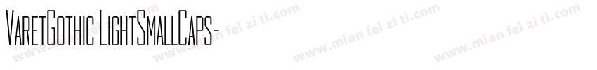 VaretGothic LightSmallCaps字体转换